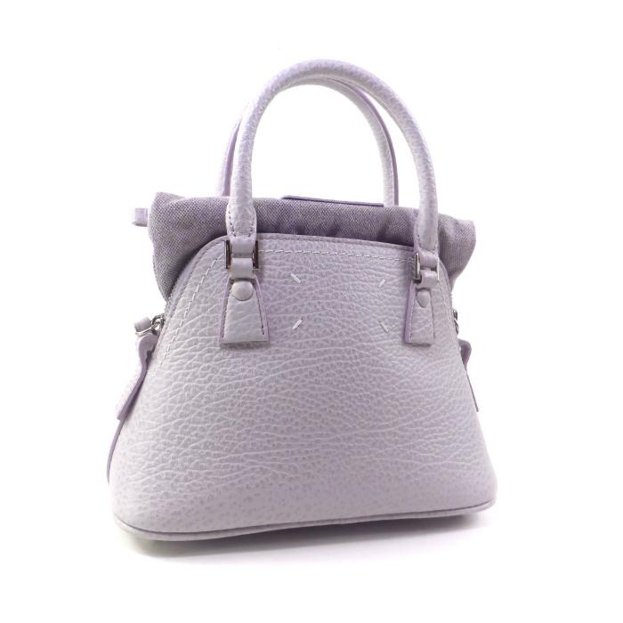 Maison Margiela メゾンマルジェラ 5AC マイクロ ハンドバッグ ショルダーバッグ パープル 14064 レディース【中古】 h30923a Maison Margiela（メゾンマルジェラ） メゾン マルジェラ 5AC マイクロ