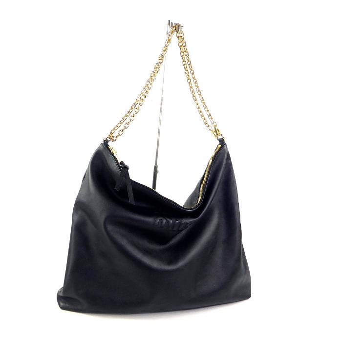 miu miu（ミュウミュウ） チェーン レザー ショルダー バッグ 5BC114