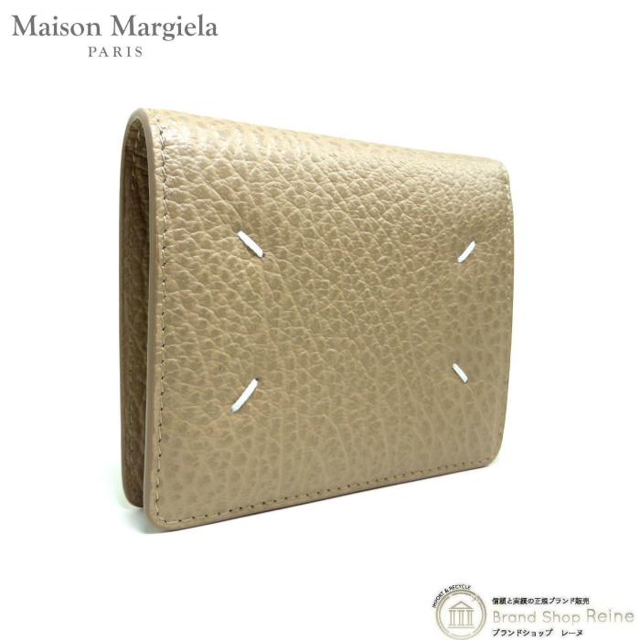 メゾン マルジェラ （Maison Margiela） バイフォールド ウォレット コンパクト 二つ折り 財布 S56UI0140 マッドブラウン（新品）