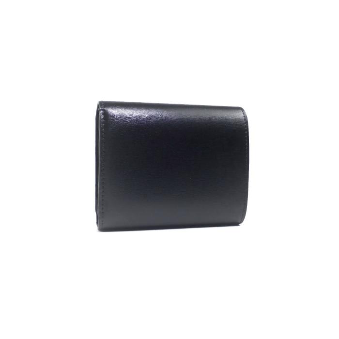 極美品 CELINE スモール フラップウォレット トリオンフ ブラック 黒 TRIOMPHE セリーヌ （CELINE） スモール フラップ ウォレット