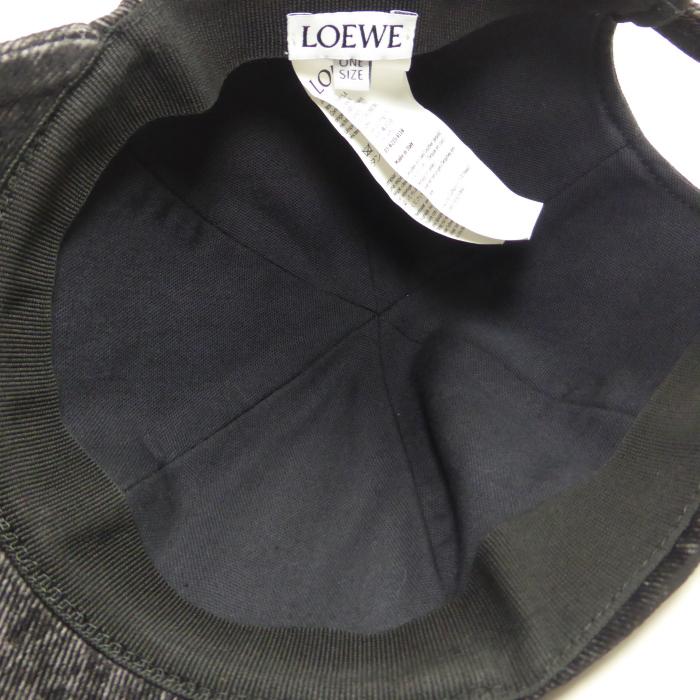 LOEWE（ロエベ） パッチ キャップ フロックデニム カーフパッチ