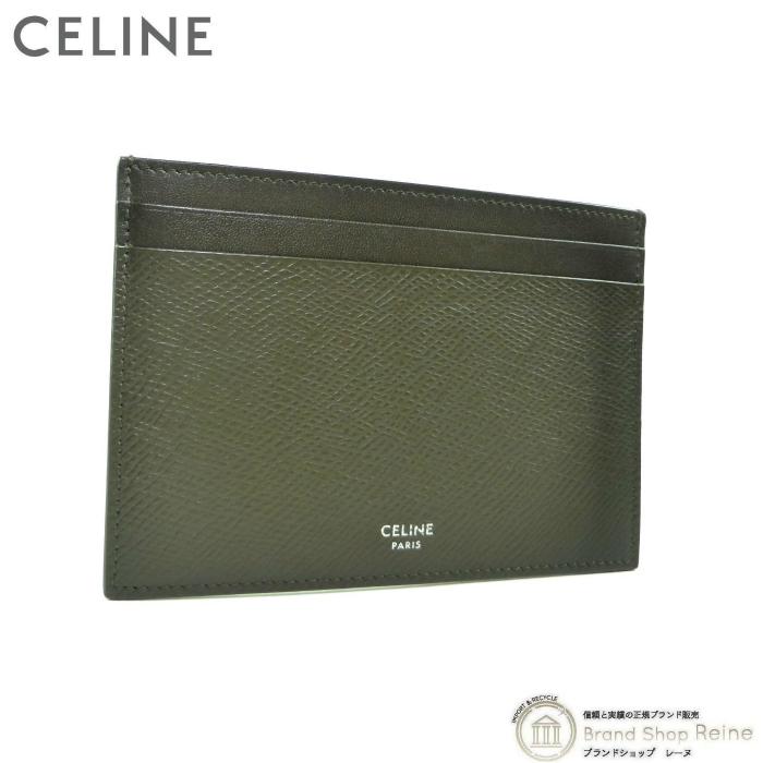CELINE（セリーヌ） カードケース カードホルダー 10B76 カーキ（新品 