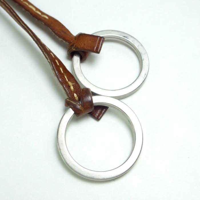 HERMES（エルメス） クロシェット ボックスカーフ キーリング □C刻