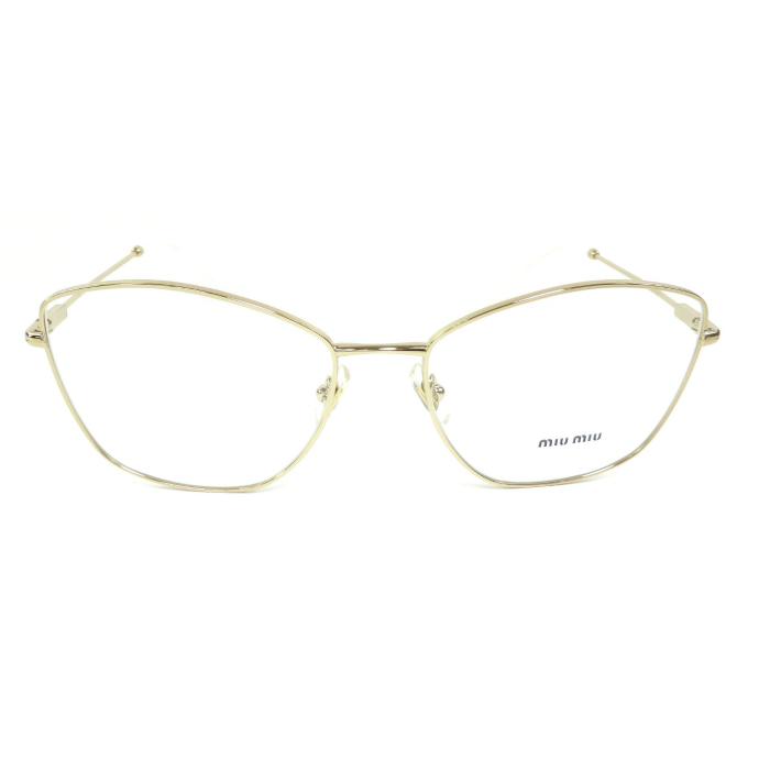 miu ミュウミュウ （MIUMIU） ロゴ メタル スクエア 眼鏡
