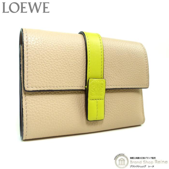 ロエベ LOEWE アナグラム C660S86X01 スモール バーティカルウォレット 3つ折り財布 レディース【中古】 LOEWE（ロエベ） スモール バーティカル ウォレット 三つ折り