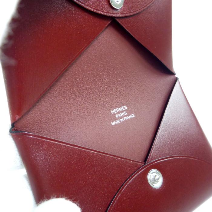 エルメス （HERMES） カルヴィ ボックスカーフ ボルドー カードケース 名刺入れ B刻 H044164CK（新品）の画像