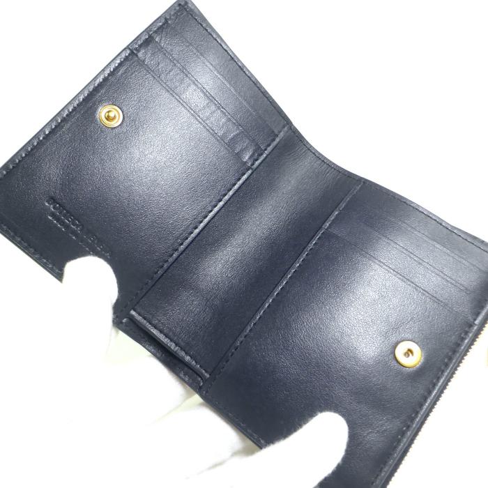ボッテガ ヴェネタ （BOTTEGA VENETA） イントレチャート スモール 二つ折り ファスナーウォレット 財布 742330 スペース（新品）の画像