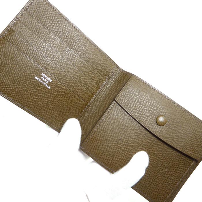 HERMES（エルメス） MC2 ヴォーエプソン □J刻 ブラウン系 二つ折り