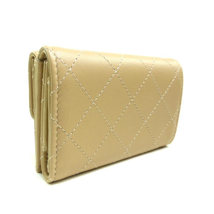 CHANEL（シャネル） マトラッセ フラップ ウォレット 三つ折り 財布