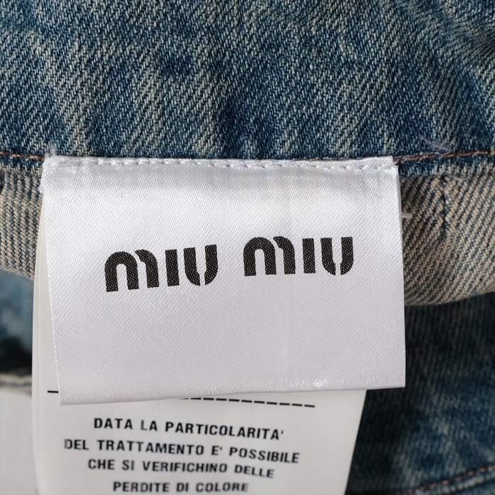 miu ミュウミュウ （MIUMIU） コットンデニム ロングスカート 40