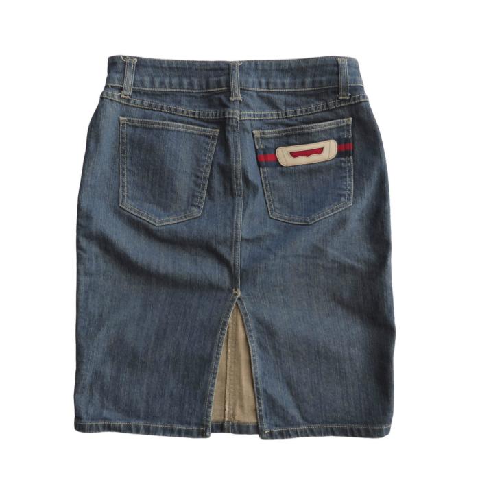 【専用✨】グッチ　GUCCI デニムミニスカート　サイズ　40 インディゴ GUCCI（グッチ） ウェンビング デニム ミニ スカート 5ポケット