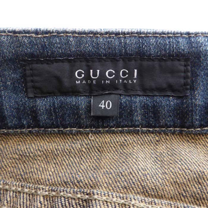 GUCCI（グッチ） ウェンビング デニム ミニ スカート 5ポケット