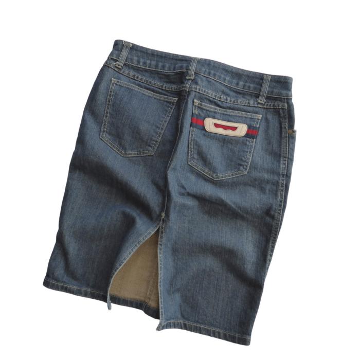 【専用✨】グッチ　GUCCI デニムミニスカート　サイズ　40 インディゴ GUCCI（グッチ） ウェンビング デニム ミニ スカート 5ポケット