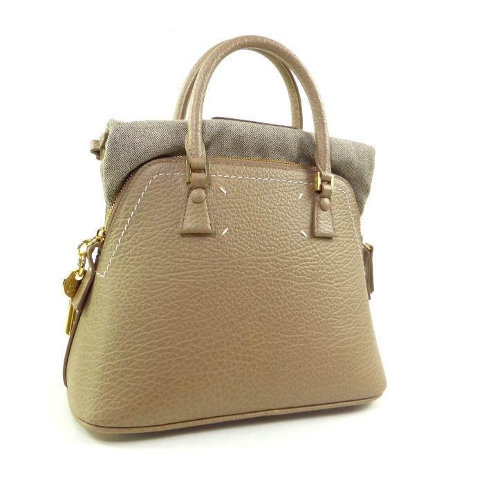 MAISON MARGIELA 5ac bag in grain leather and canvas