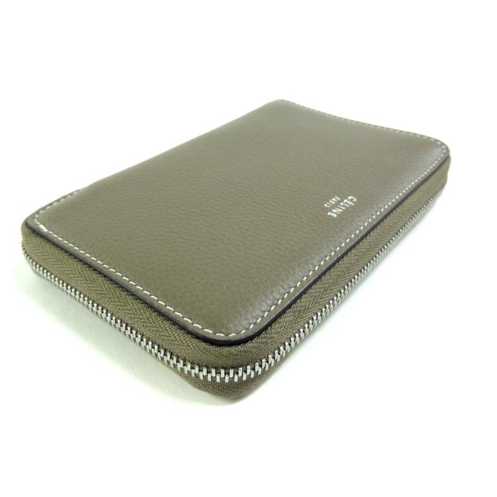 セリーヌ　CELINE　ミディアムジップドアラウンド　ベージュ　二つ折り財布 CELINE（セリーヌ） ミディアム ジップ ウォレット コンパクト
