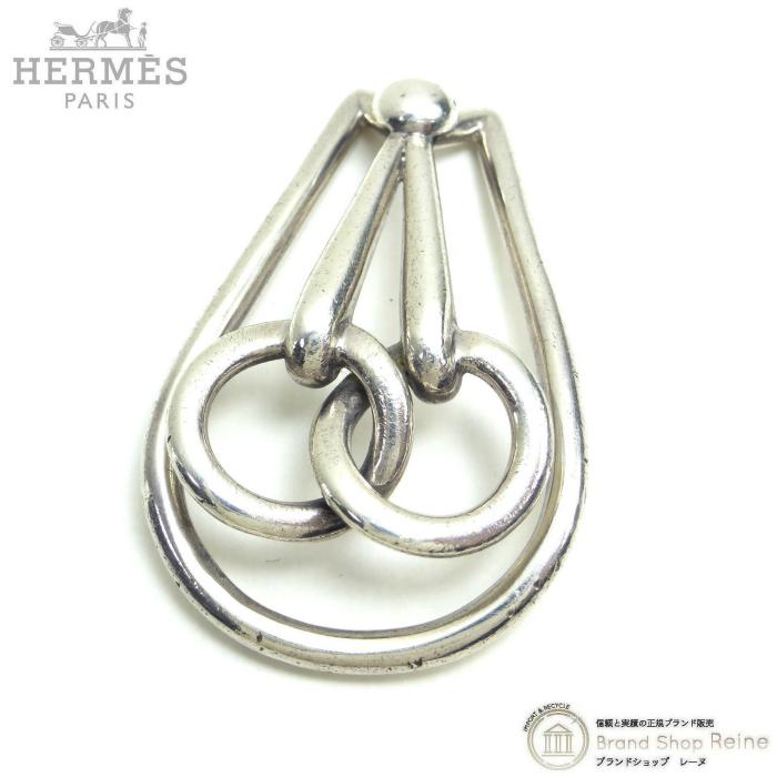 HERMES ステンレススチール マネークリップ HERMES（エルメス） ホースビット マネークリップ 財布 SV925 シルバー