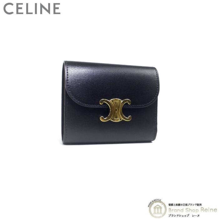 TRIOMPHE セリーヌ (CELINE) スモール フラップ ウォレット TRIOMPHE セリーヌ (CELINE) スモール フラップ ウォレット