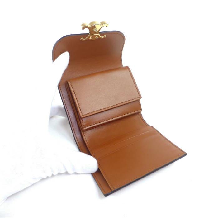 TRIOMPHE セリーヌ (CELINE) スモール フラップ ウォレット TRIOMPHE セリーヌ (CELINE) スモール フラップ ウォレット