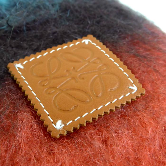 LOEWE（ロエベ） ウール モヘア ストライプ スカーフ ロング マフラー