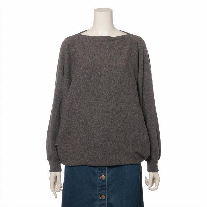 希少！Hermes　エルメス　カシミア×シルク　シルクレーヌ　ニットカットソー 希少！Hermesエルメスカシミア×シルクシルクレーヌニットカットソー