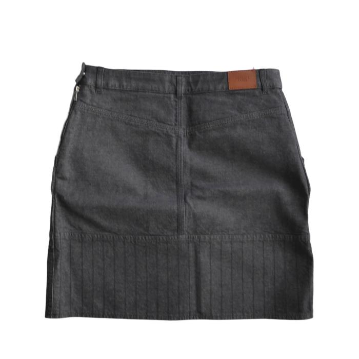 HERMES（エルメス） デニム スカート ステッチデザイン 38 インディゴ 