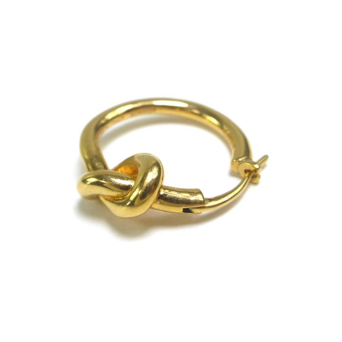 CELINE（セリーヌ） ノット スモール フープ ピアス 46N55 GP ゴールド