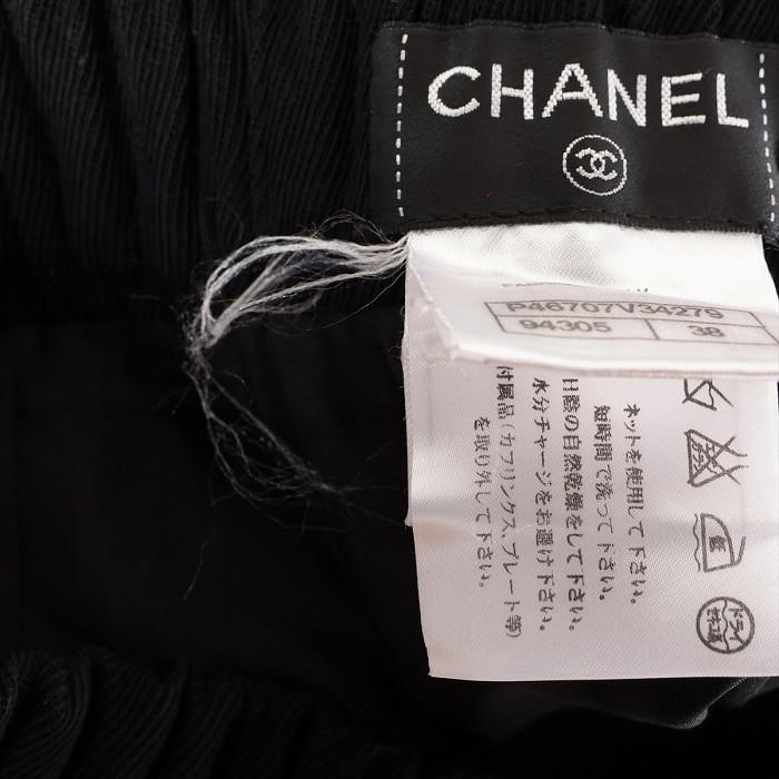CHANEL（シャネル） ココボタン ウール スカート P46707 ブラック ＃38