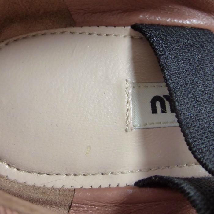 ミュウミュウ　バレーシューズ　　35.5 miu ミュウミュウ （MIUMIU）サテン バレリーナ バレエシューズ