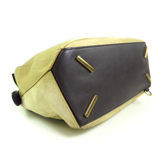 Puzzle（LOEWE） ロエベ （LOEWE） スエード パズルバッグ ミディアム