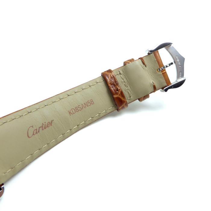 CARTIER カルティエ マストタンク 腕時計 SV アリゲーター レディース [中古] TANK（Cartier） カルティエ （Cartier） タンク マスト SM ウォッチ