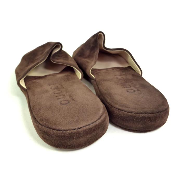 GUCCI（グッチ） スエード ルームシューズ スリッパ フラット 室内履き