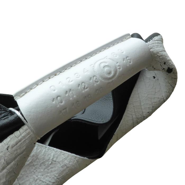 メゾン マルジェラ （Maison Margiela）MM6 ジャパニーズ ミニ トート バッグ ペイント SB6WD0013 ブラック×ホワイト（新品）の画像