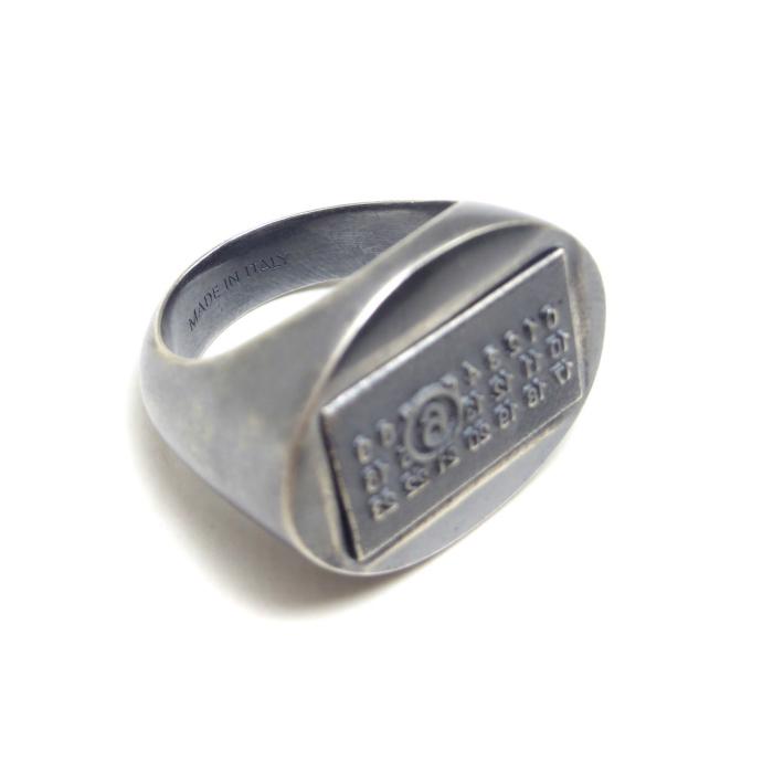 Maison Margiela リング サイズ4 MM6 メゾン マルジェラ （Maison Margiela）MM6 Minimal logo 4mm ring