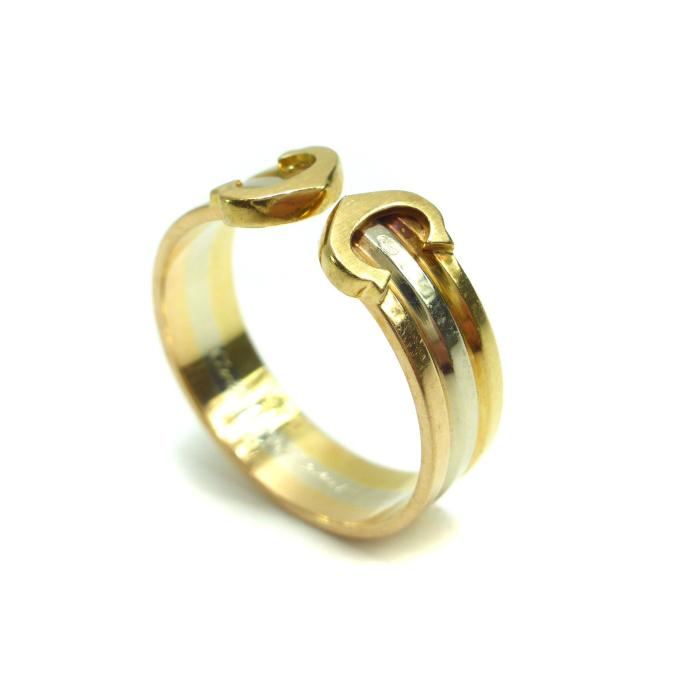 Cartier（カルティエ） C2 K18 リング 指輪 750PG×750YG×750WG #55 4.3