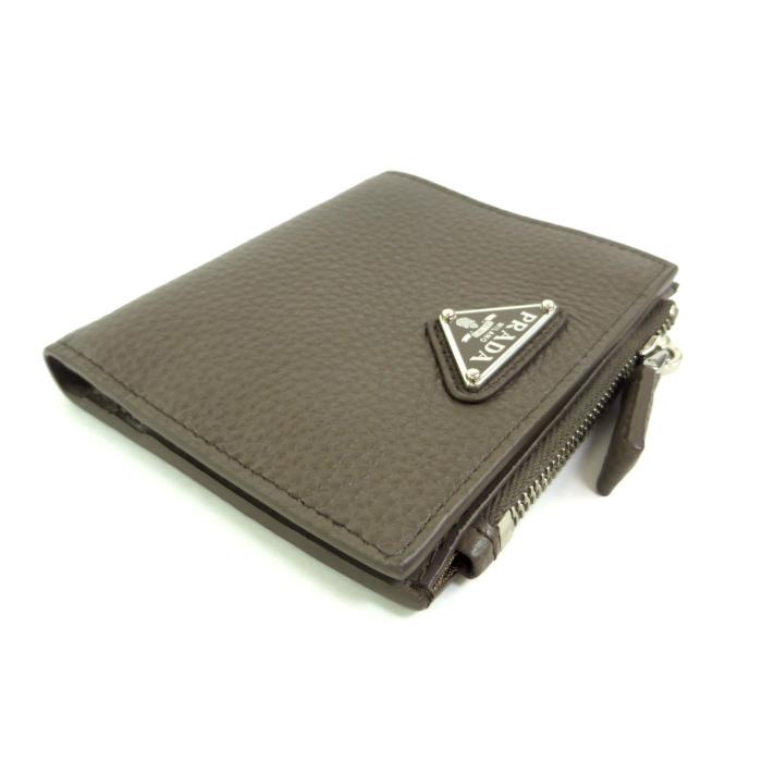 ✨未使用展示品・箱付き✨　PRADA ミニ財布　トライアングル　ヴィッテロダイノ PRADA/プラダ_Women通販 | ヴィッテロダイノレザー ミニ財布【送料無料