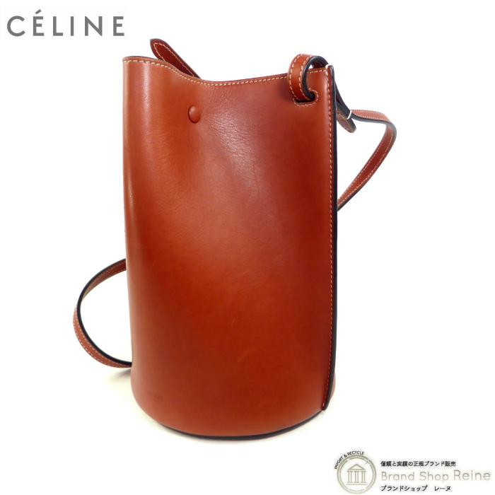 CELINE（セリーヌ） バケット ショルダー バッグ ブラウン 旧ロゴ