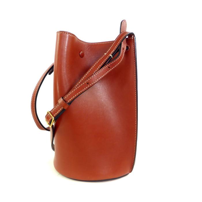 セリーヌ バケット型ショルダーバッグ ブラウン系 CELINE（セリーヌ） バケット ショルダー バッグ ブラウン 旧ロゴ