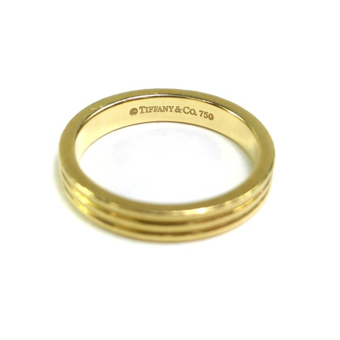 TIFFANY&Co.（ティファニー） 3ロウ バンド リング 3ライン K18 指輪