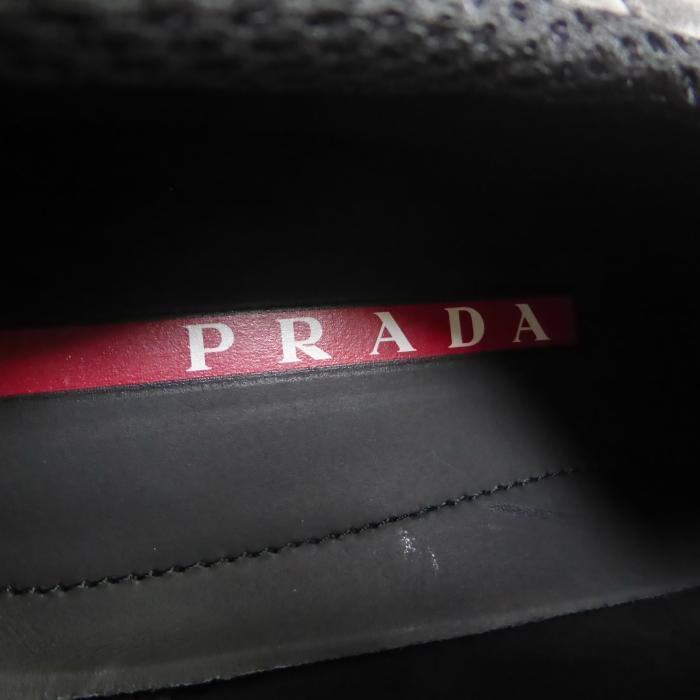 LINEA ROSSA プラダ （PRADA） リネア・ロッサ トブラック レザー