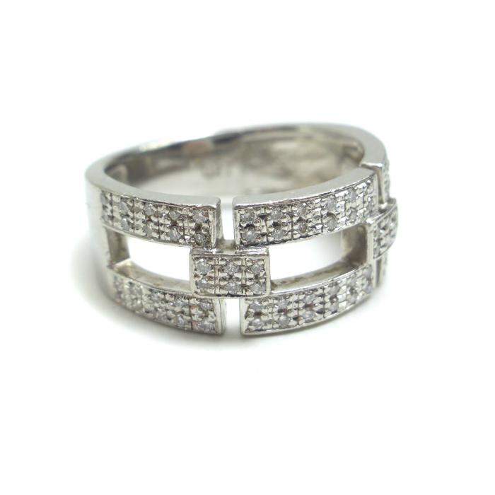 NINA RICCI（ニナ・リッチ） Pt900 ダイヤモンドリング D0.27ct 幅広