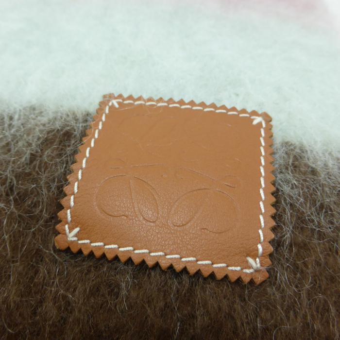 LOEWE（ロエベ） アナグラム モヘア ウール ストライプ スカーフ