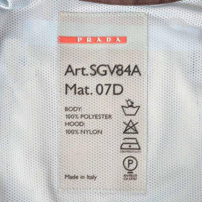 プラダ （PRADA） プラダスポーツ ポリエステル ジャケット 48 SGV84A サイズ48 ブラウン メンズ ウェア（未使用品）中古の画像