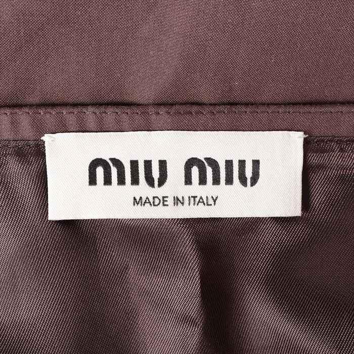 miu miu（ミュウミュウ） コットン スカート 36 MG2027 ブラウン