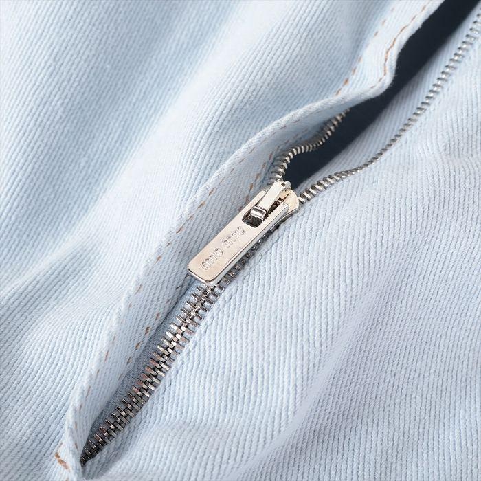 miu miu（ミュウミュウ） コットン デニムスカート 38 MG1116 ライト