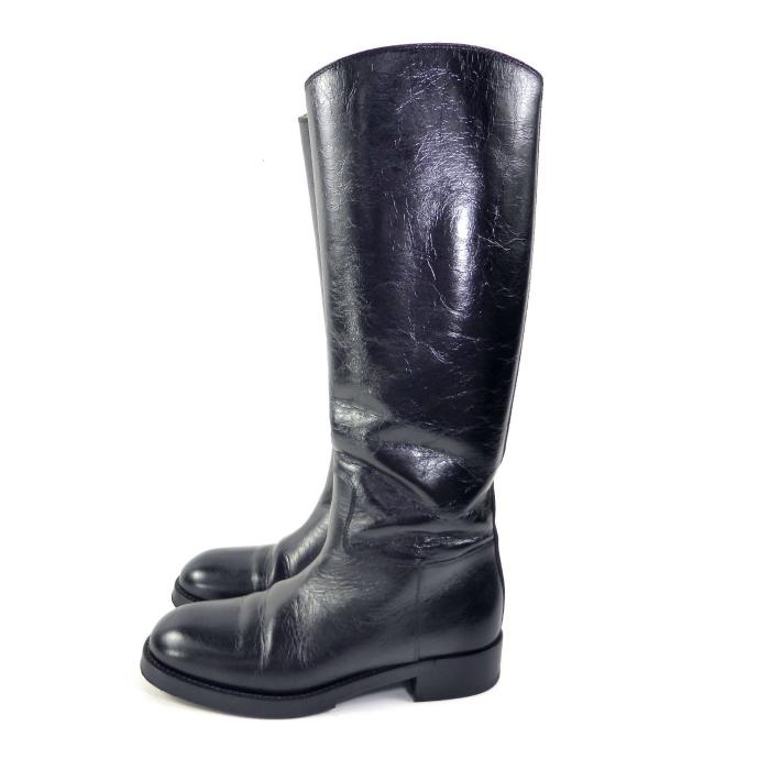 【美品】CHANEL シャネル レザー ロングブーツ CHANEL（シャネル） レザー ロングブーツ ヴィンテージ シューズ 靴