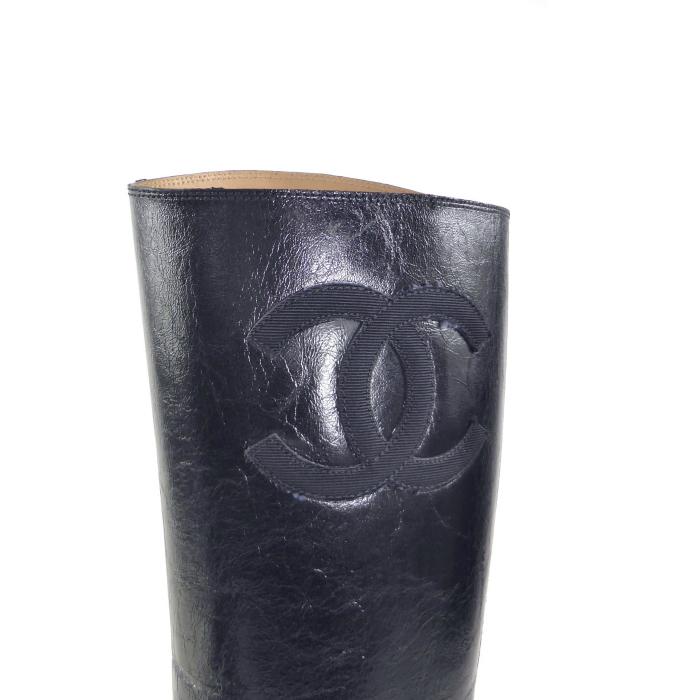 CHANEL（シャネル） レザー ロングブーツ ヴィンテージ シューズ 靴