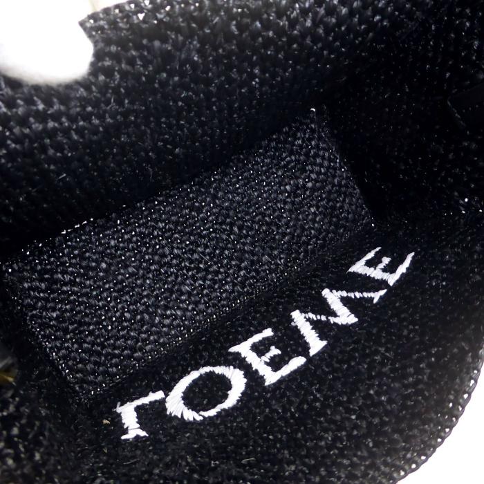 ロエベ （LOEWE） フォント トート スモール ラフィア バスケットバッグ 2way ショルダー かご バッグ A685B59X01 ブラック（新品）の画像