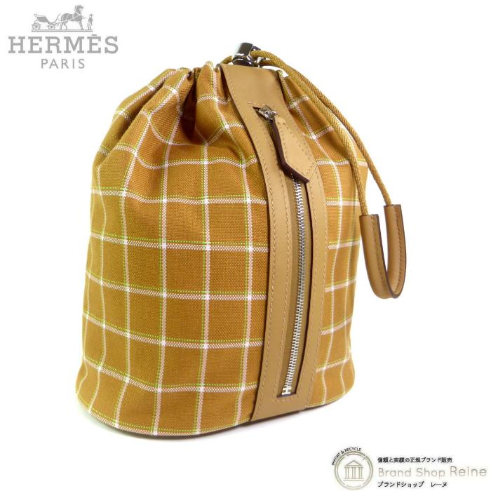HERMES エルメス （HERMES） トレックH ポーチ チェック