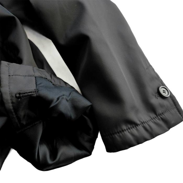 プラダ （PRADA） ナイロン パテッド ステンカラー コート アウター 中綿 44 ブラック UGW616 ウェア メンズ（中古）_8