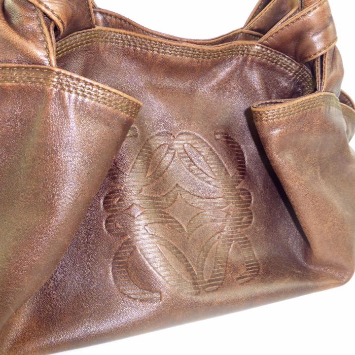 LOEWE（ロエベ） ナッパアイレ ハンド バッグ ブラウン（中古 